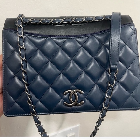 Chanel Blue Quilted Lambskin Medium Ballerine Flap Bag🔥💙 - Picture 1 of 16